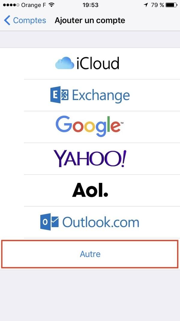 Configurer un compte mail wanadoo sur iphone